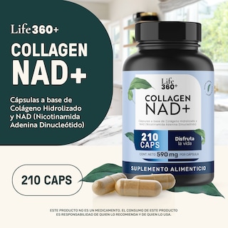Foto 4 | Life 360+ Collagen Nad+ 210 Caps Nad Y Colágeno Hidrolizado