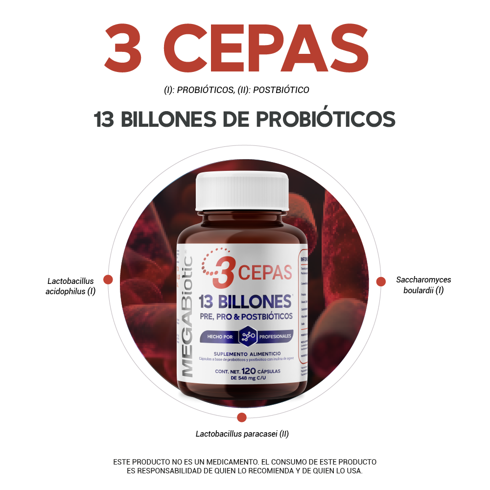 Foto 4 pulgar | Pre Pro Y Postbióticos Megabiotic 120 Caps Probióticos