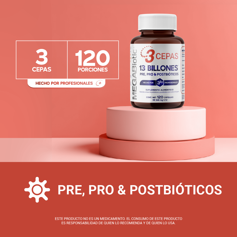 Foto 7 pulgar | Pre Pro Y Postbióticos Megabiotic 120 Caps Probióticos