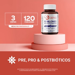 Foto 6 | Pre Pro Y Postbióticos Megabiotic 120 Caps Probióticos
