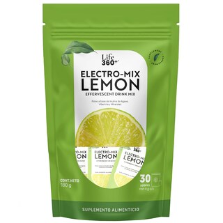 Foto 1 | Life360+ Electro-mix Effervescent Drink Limón 30 Sobres