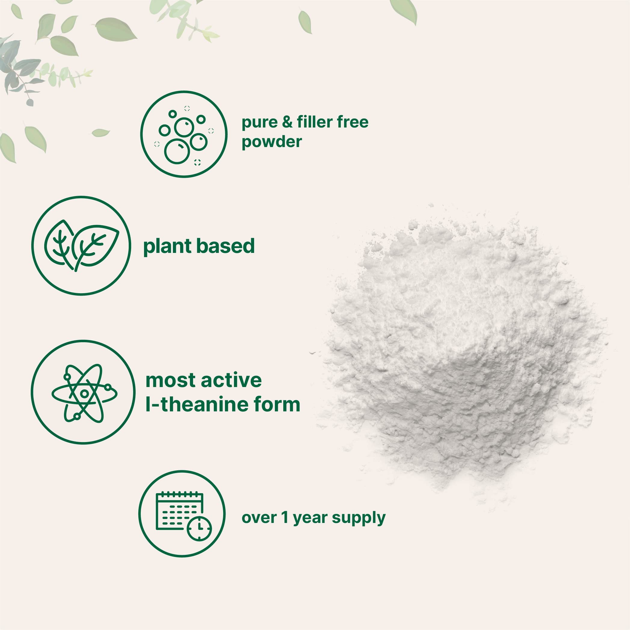 Foto 4 pulgar | Suplemento De Microingredientes: L-teanina En Polvo, 100 G - Venta Internacional.