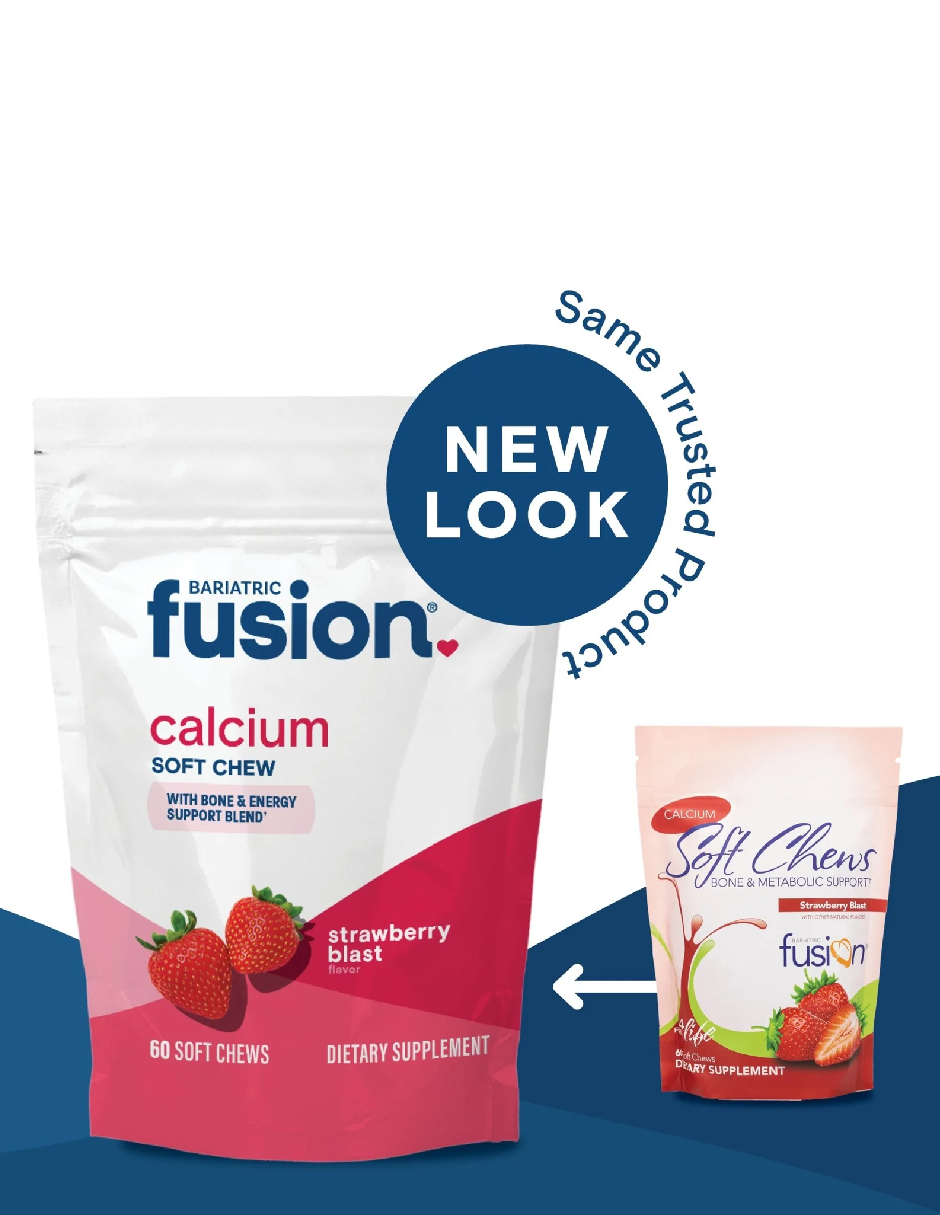 Foto 4 pulgar | Suplemento Bariatrico Bariatric Fusion Strawberry Calcium 60 Masticables