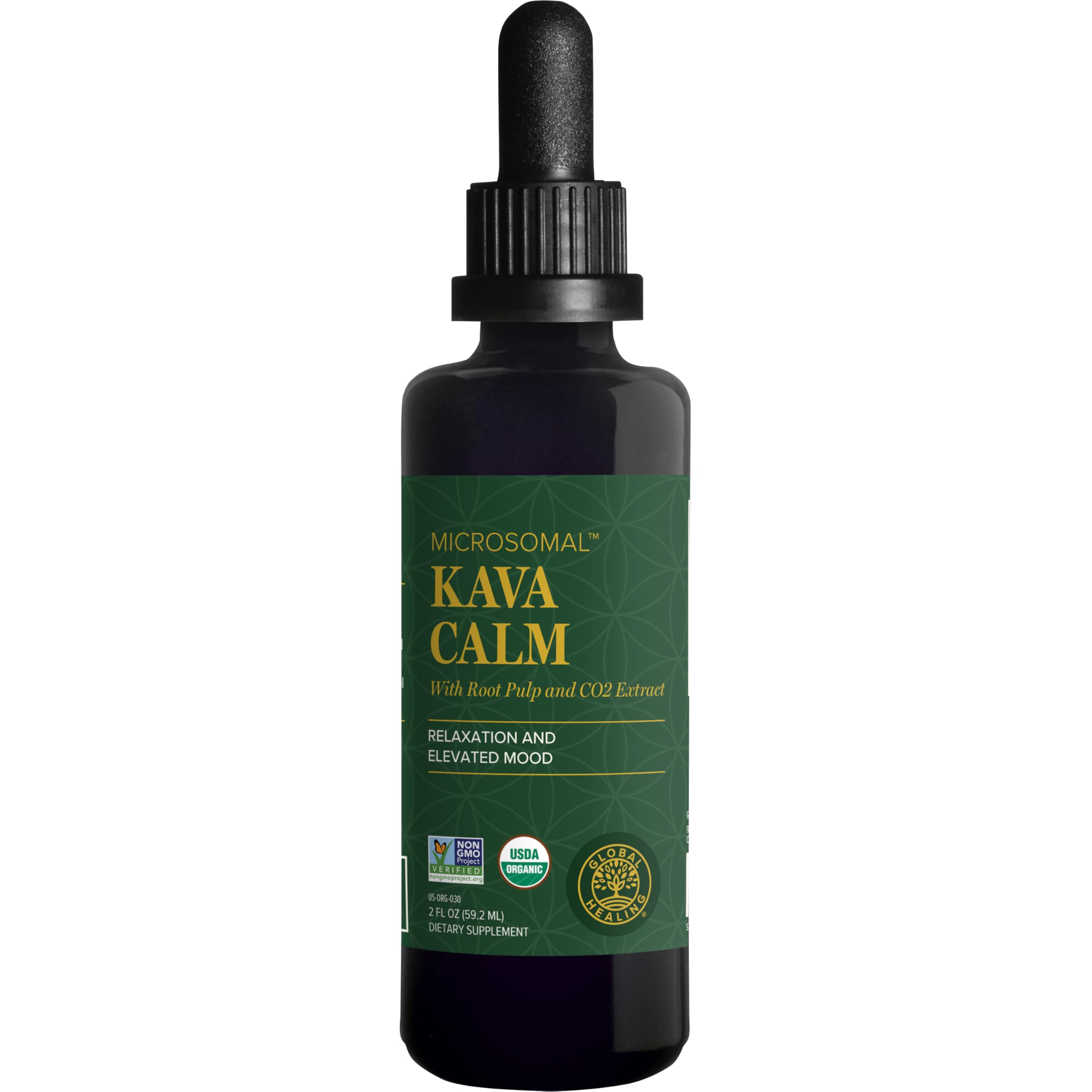 Foto 2 pulgar | Suplemento Global Healing Organic Kava Calm 60 Ml - Venta Internacional.