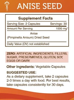 Foto 3 | Suplemento Secrets Of The Tribe Anís Seed 60 Cápsulas - Venta Internacional.