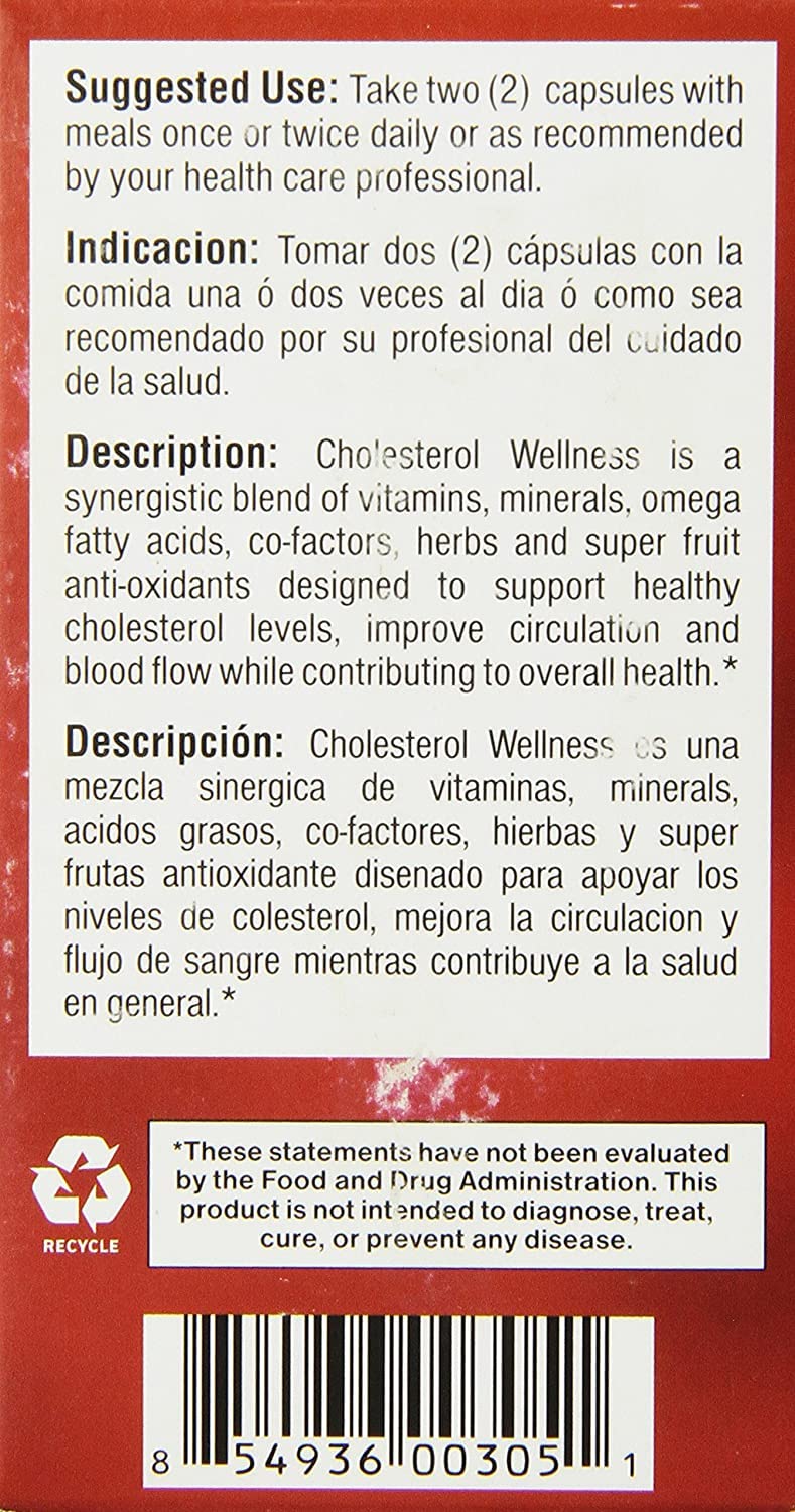 Foto 3 pulgar | Suplemento Bio Nutrition Cholesterol Wellness - Venta Internacional.