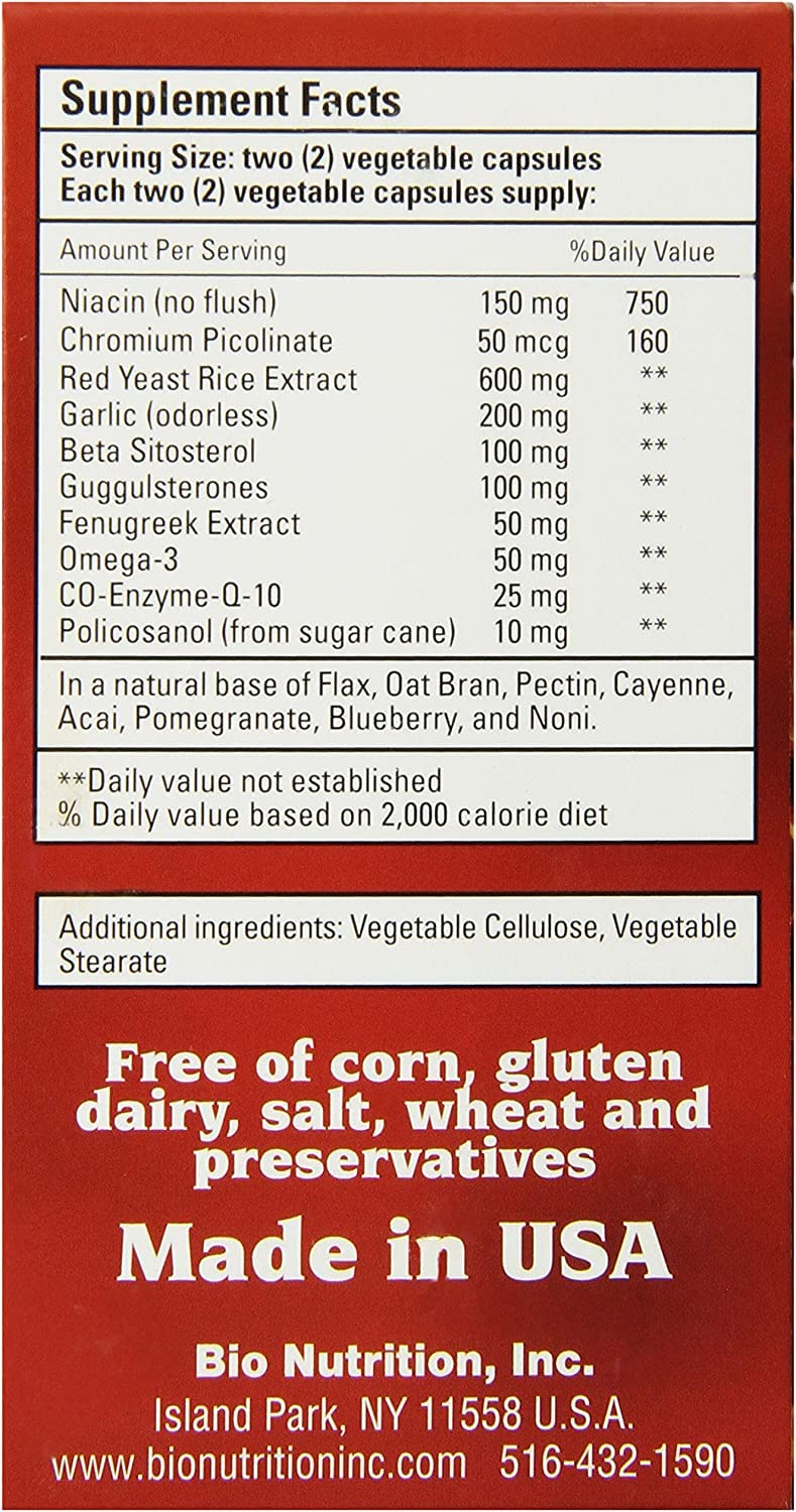 Foto 3 | Suplemento Bio Nutrition Cholesterol Wellness - Venta Internacional.