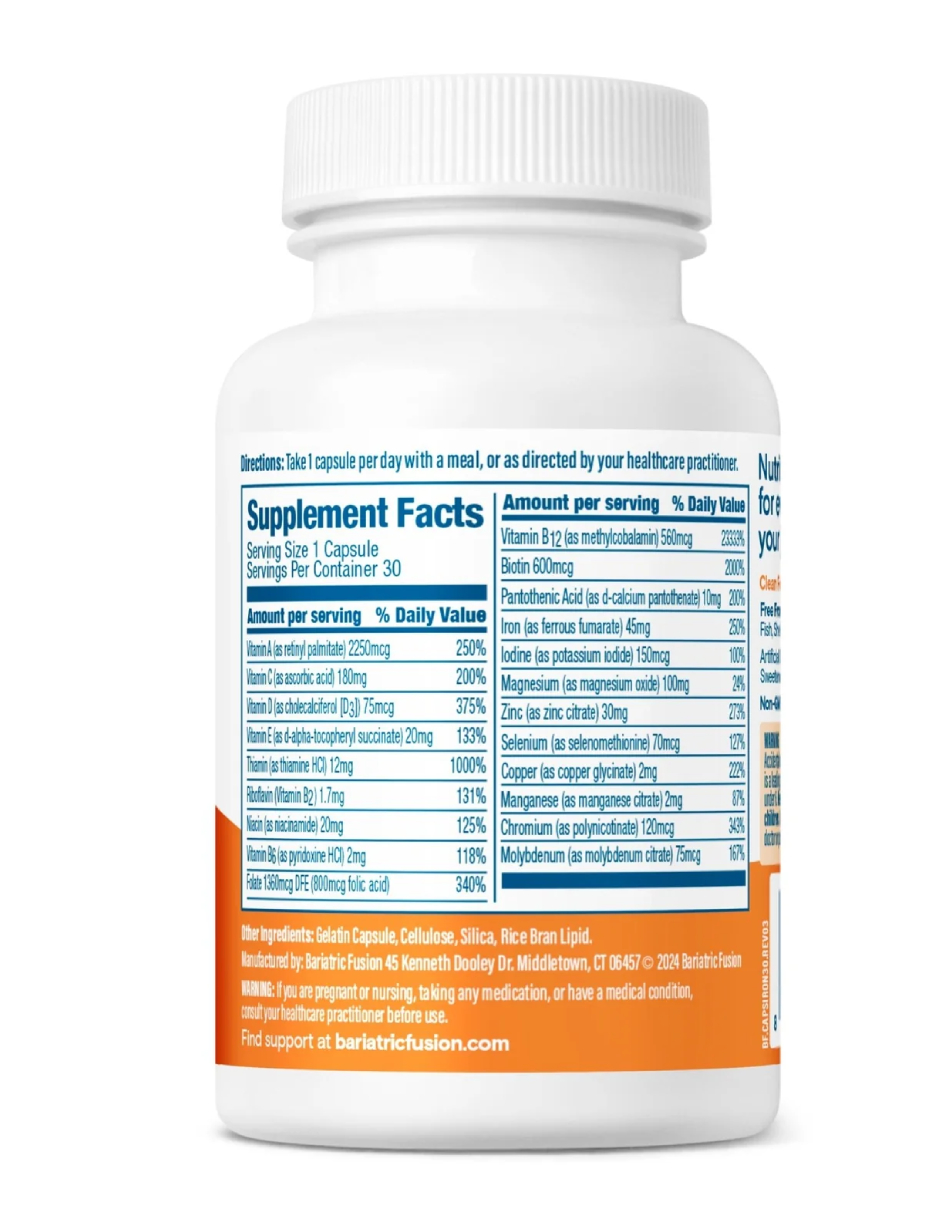 Foto 4 pulgar | Suplemento Bariatrico Bariatric Fusion Multivitamin One Per Day 30 Capsulas