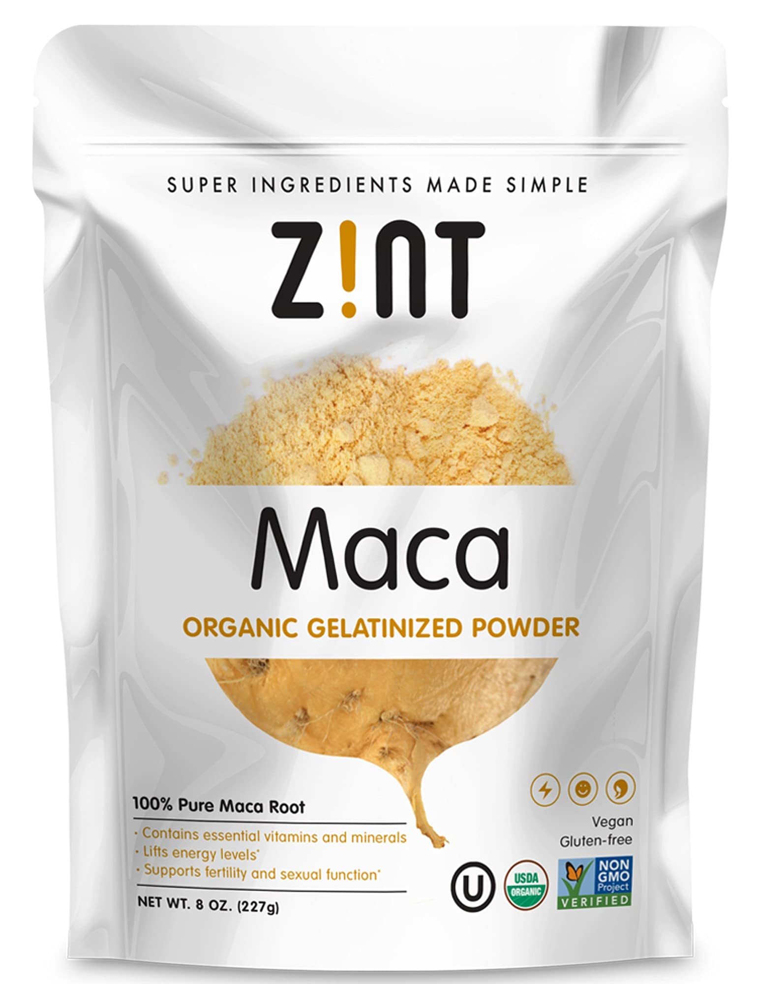 Foto 2 pulgar | Suplemento Zint De Maca Orgánica En Polvo, 240 Ml, Paleo Gelatinizada - Venta Internacional.