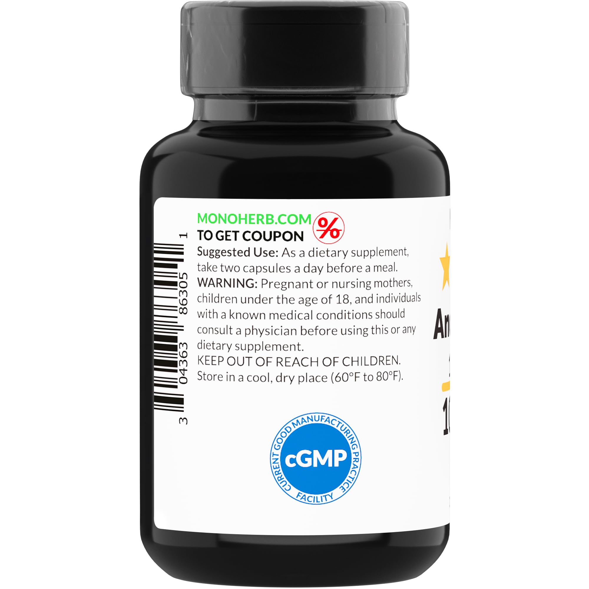 Foto 5 pulgar | Suplemento Monoherb: Extracto De Andrographis, 1000 Mg, 90 Cápsulas - Venta Internacional.
