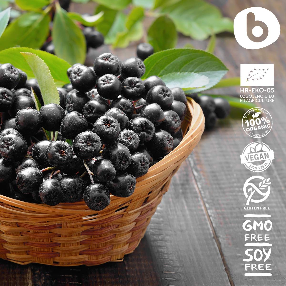 Foto 6 pulgar | Suplemento De Bobica, Cápsulas Orgánicas De Bayas De Aronia, 500 Mg - Venta Internacional.