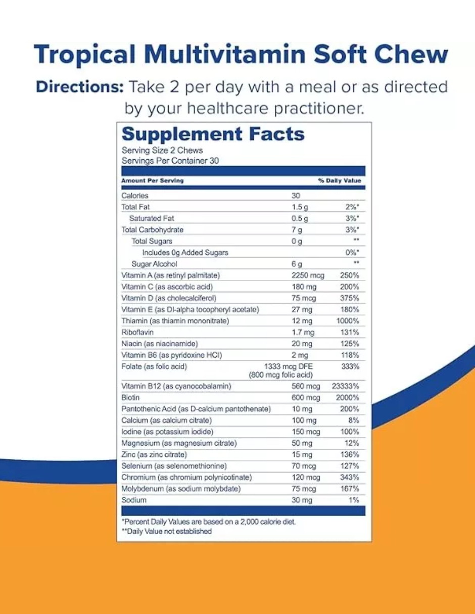 Foto 3 pulgar | Suplemento Bariatrico Bariatric Fusion Multivitamin Tropical Fruit 60 Masticables