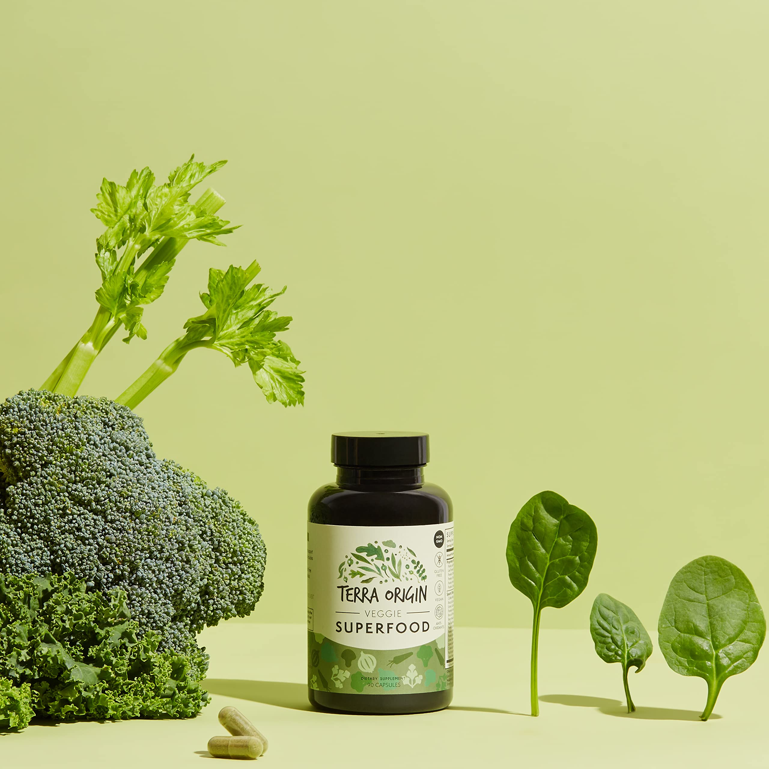 Foto 4 pulgar | Cápsulas Vegetarianas Superfood Terra Origin 90 Cápsulas - Venta Internacional.