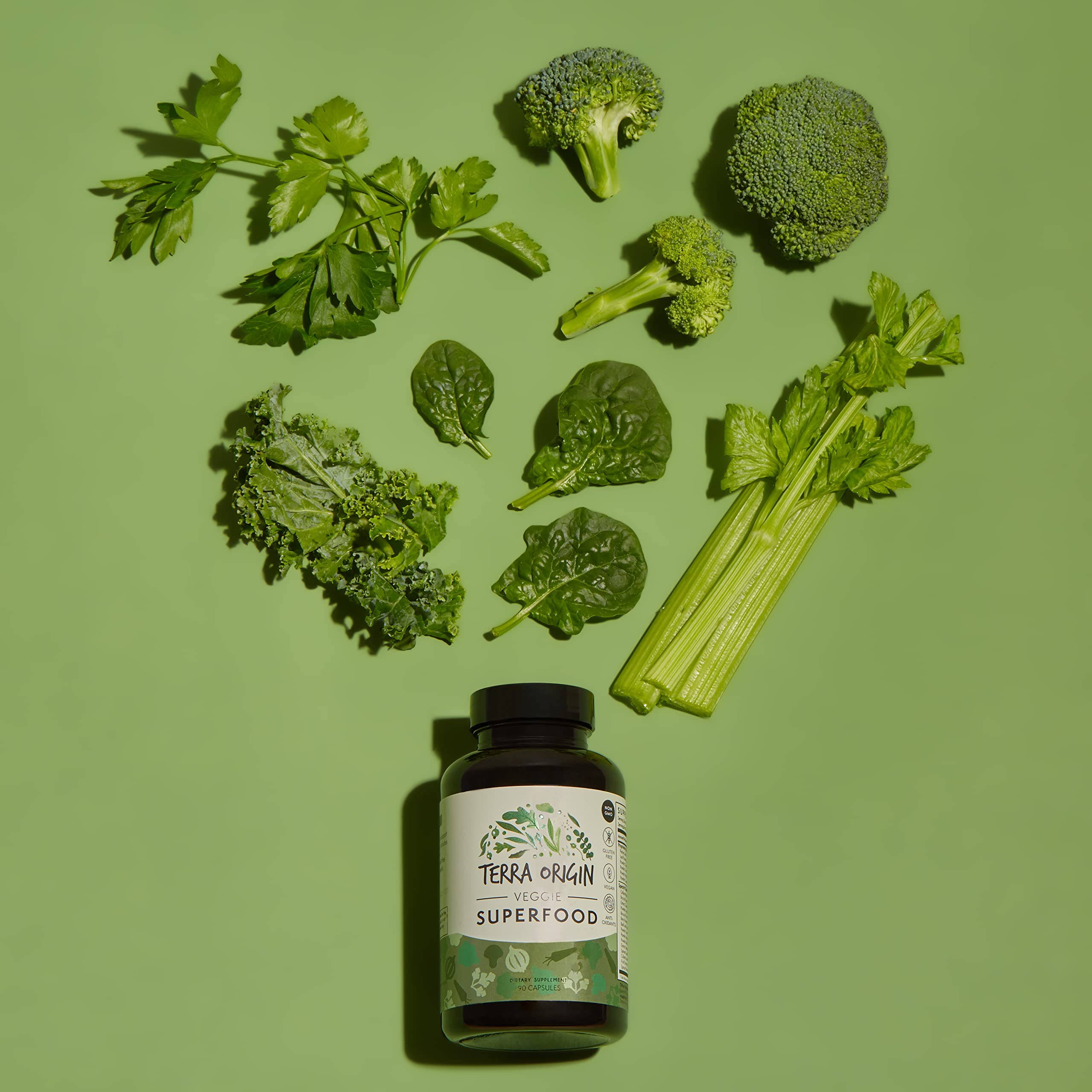 Foto 5 | Cápsulas Vegetarianas Superfood Terra Origin 90 Cápsulas - Venta Internacional.