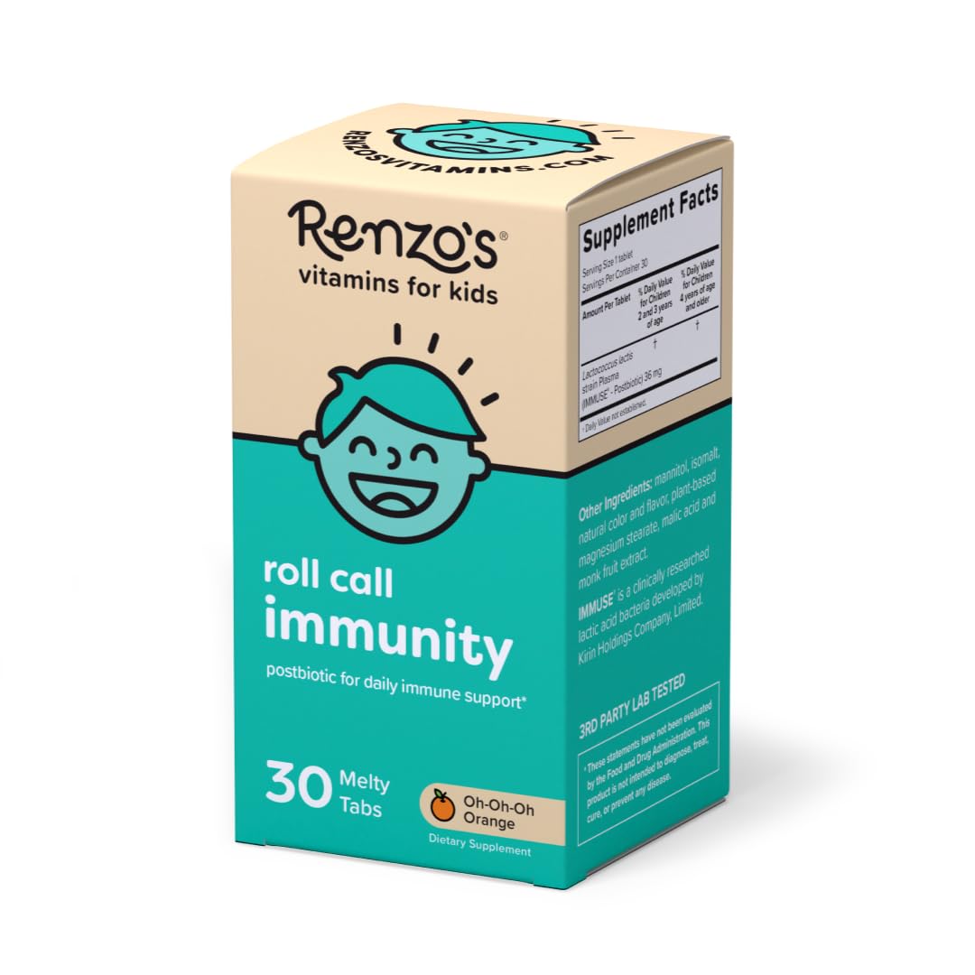 Foto 2 pulgar | Suplemento Renzo's Roll Call Immunity Kids 30 Melty Tabs - Venta Internacional.