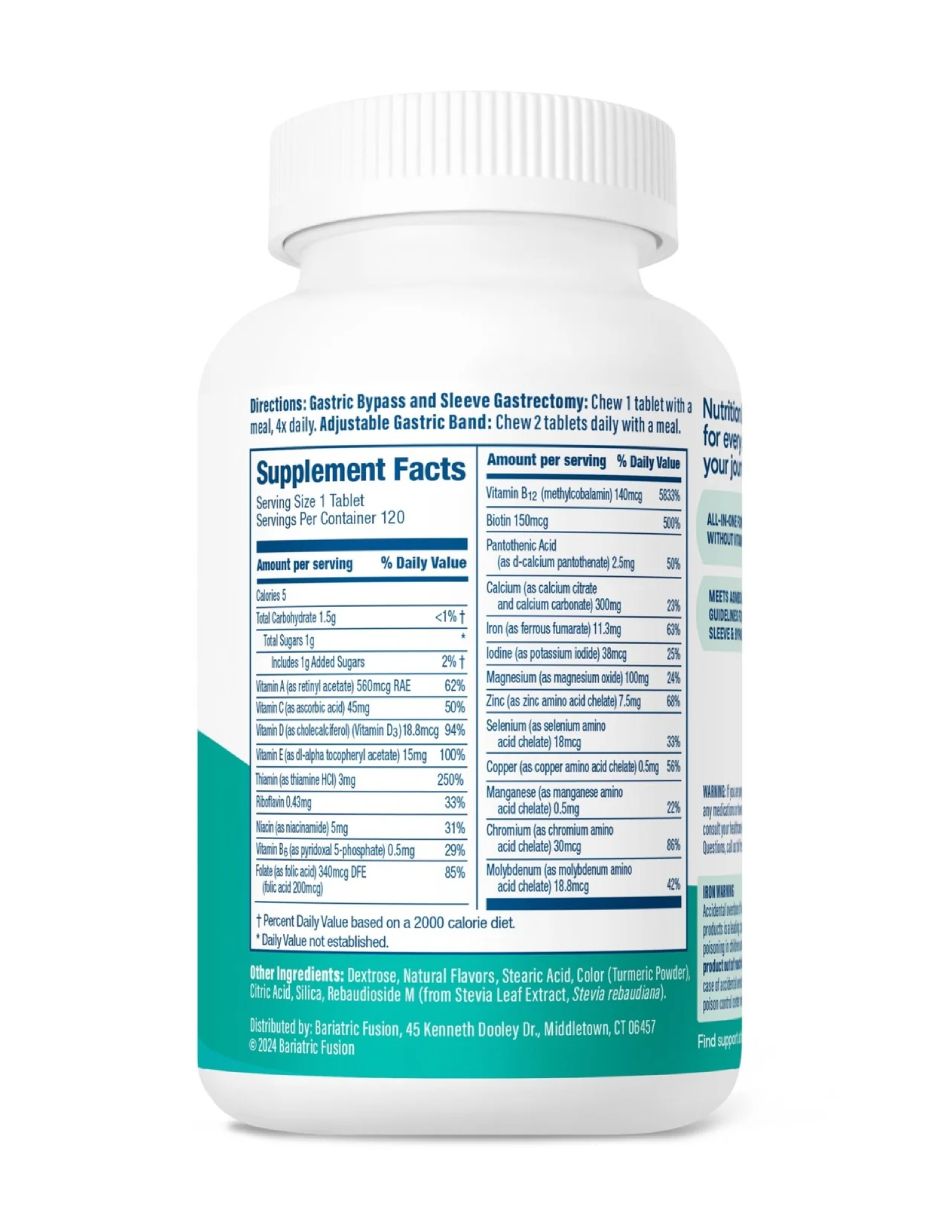 Foto 4 | Suplemento Bariatrico Bariatric Fusiontropical Multivitaminico 120 Tabs
