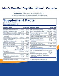 Foto 2 | Bariatric Fusion Men's One Per Day 30 Cápsulas Multivitamínico Post Cirugía Bariátrica para Hombres