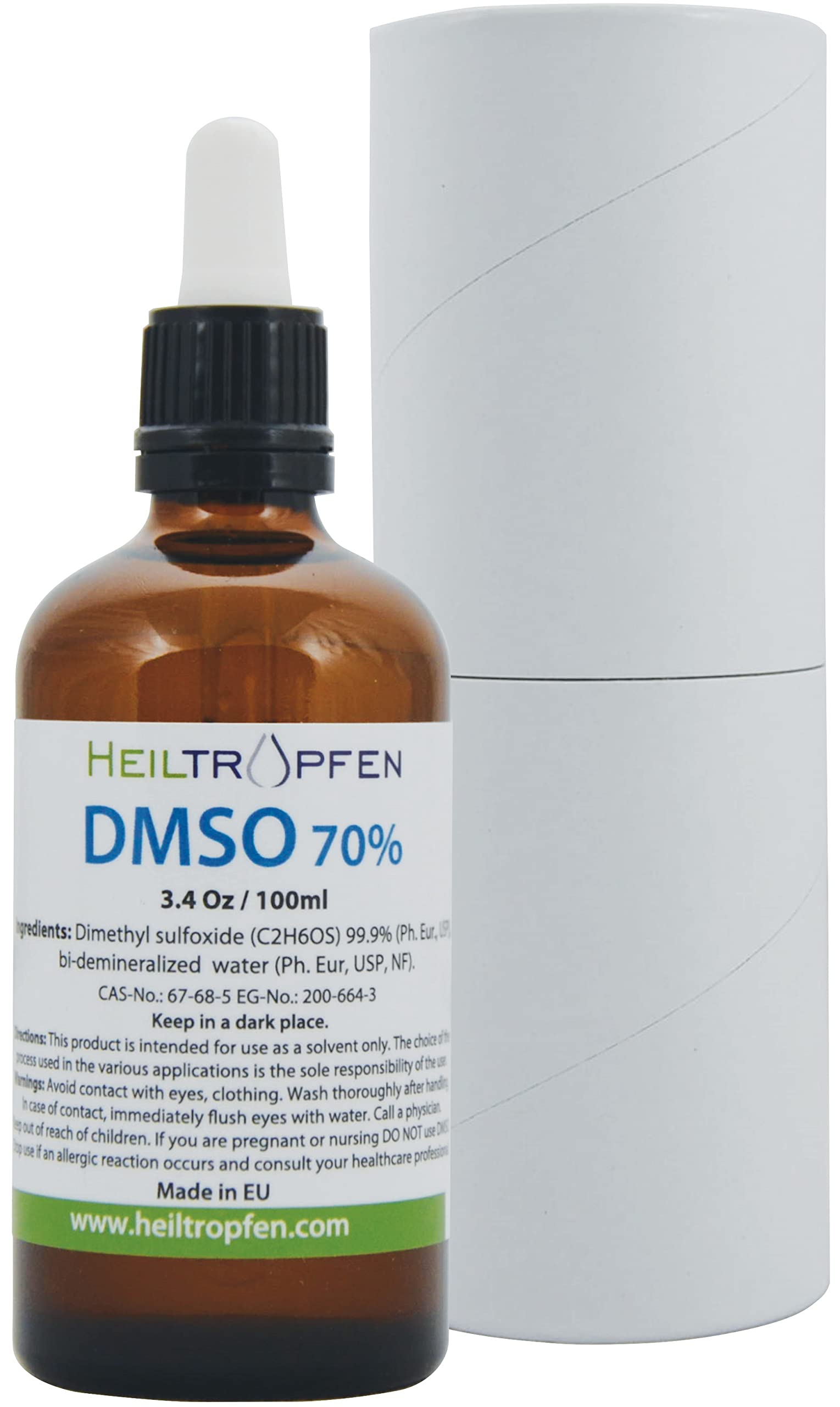 Foto 1 | Líquido Dmso Heiltropfen De Grado Farmacéutico Al 70%, 100 Ml - Venta Internacional.
