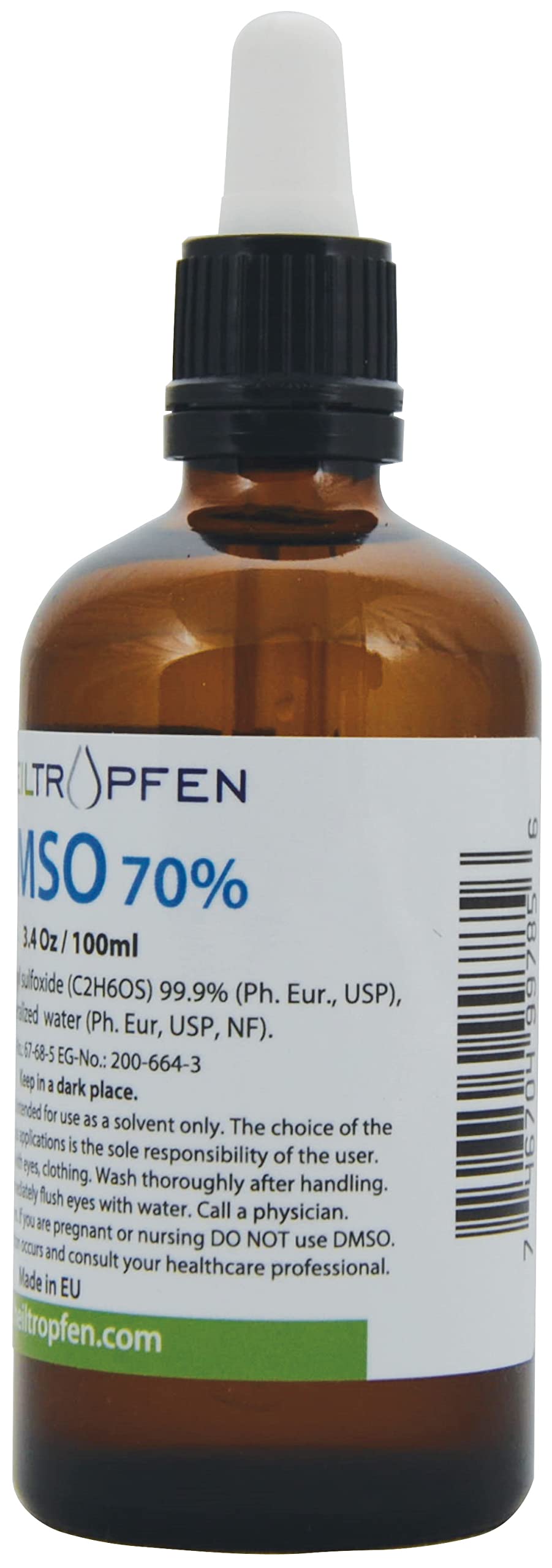 Foto 4 | Líquido Dmso Heiltropfen De Grado Farmacéutico Al 70%, 100 Ml - Venta Internacional.