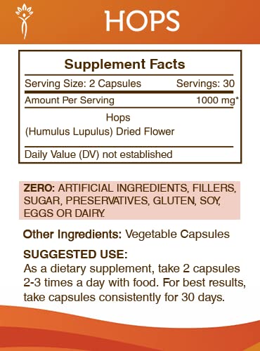 Foto 4 pulgar | Suplemento De Lúpulo Secrets Of The Tribe 60 Cápsulas 1000 Mg - Venta Internacional.