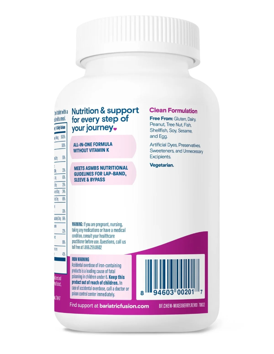 Foto 5 | Suplemento Bariatrico Bariatric Fusion Mixed Berry Multivitamínico 120 Tabs