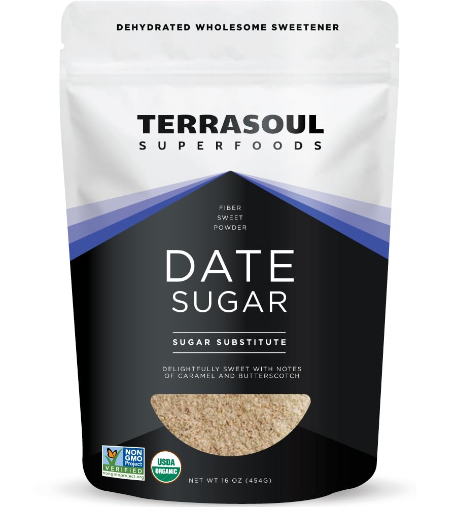 Foto 2 pulgar | Date Sugar Terrasoul Superfoods Organic, 454 G, De Bajo Índice Glucémico - Venta Internacional.