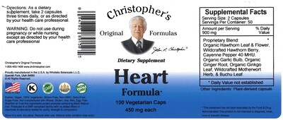 Foto 2 | Suplemento Dr. Christopher's Heart Formula Caps, 100 Unidades - Venta Internacional.