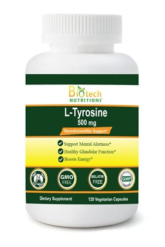 Foto 1 | Suplemento Biotech Nutritions L-tirosina 500 Mg 120 Cápsulas - Venta Internacional.