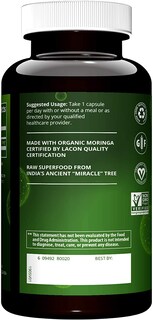 Foto 3 | Suplemento Mrm Nutrition En Cápsulas De Hoja De Moringa 600 Mg X60 - Venta Internacional.