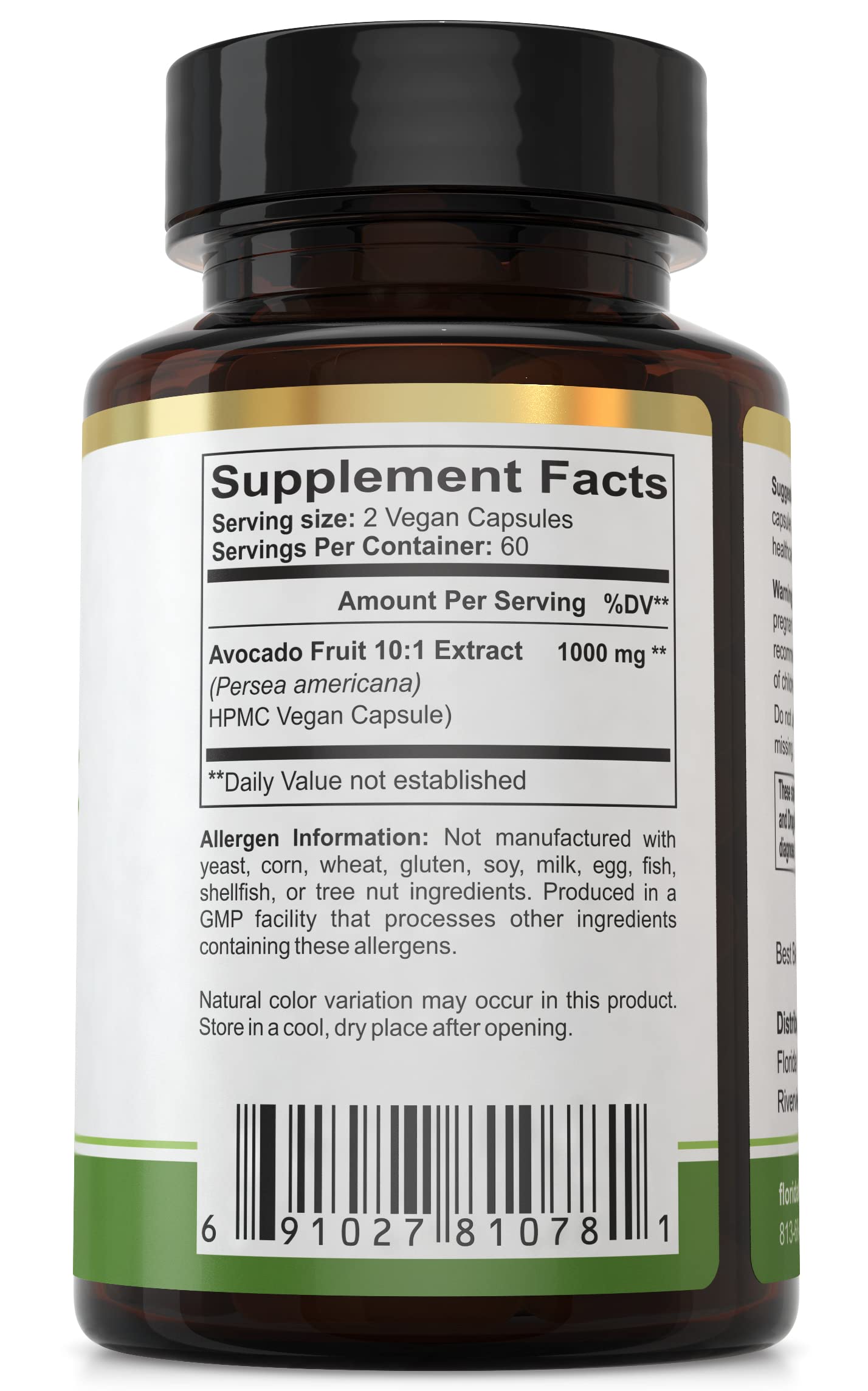 Foto 4 pulgar | Suplemento De Extracto De Fruta De Aguacate De Florida Herbal Pharmacy - Venta Internacional.