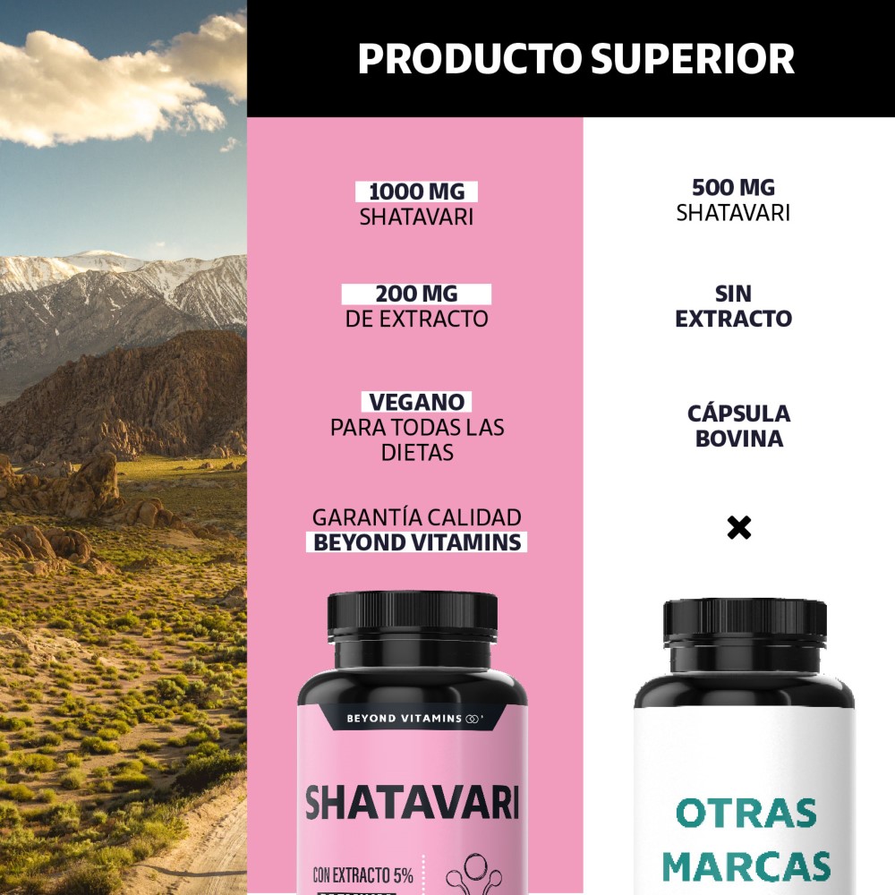 Foto 4 pulgar | Suplemento Alimenticio Shatavari Con Raíz De Cúrcuma Beyond Vitamins 60 Cápsulas