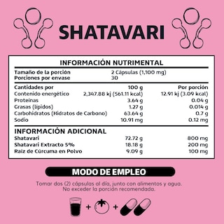 Foto 6 | Suplemento Alimenticio Shatavari Con Raíz De Cúrcuma Beyond Vitamins 60 Cápsulas