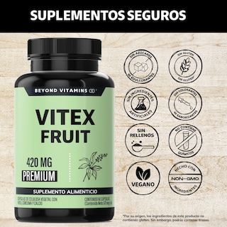 Foto 2 | Suplemento Alimenticio Vitex Fruit 420mg Beyond Vitamins 60 Cápsulas