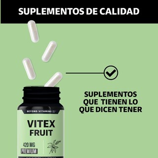 Foto 4 | Suplemento Alimenticio Vitex Fruit 420mg Beyond Vitamins 60 Cápsulas
