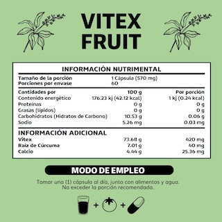 Foto 6 | Suplemento Alimenticio Vitex Fruit 420mg Beyond Vitamins 60 Cápsulas