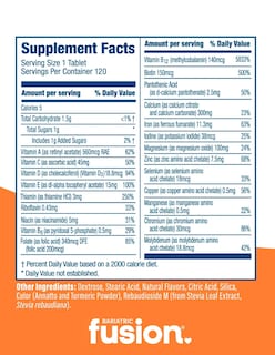 Foto 5 | Suplemento Bariatrico Bariatric Fusion Multivitamínico Naranja 120 Tabletas