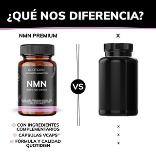 Foto 4 | Suplemento Alimenticio Nmn Acido Alfa Lipoico Glicinato De Magnesio Quotidien 60 Cápsulas