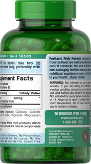 Foto 2 | Suplemento Puritan's Pride Bitter Melon 450 Mg 100 Cápsulas - Venta Internacional.