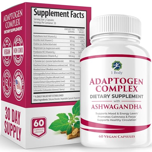 Foto 2 pulgar | Suplemento 1 Body Adrenal Support Cortisol  - Venta Internacional