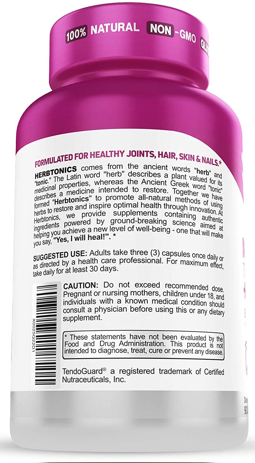 Foto 5 pulgar | Suplemento Herbtonics, Cápsulas De Colágeno Múltiple, 90 Píldoras, Vegano - Venta Internacional.