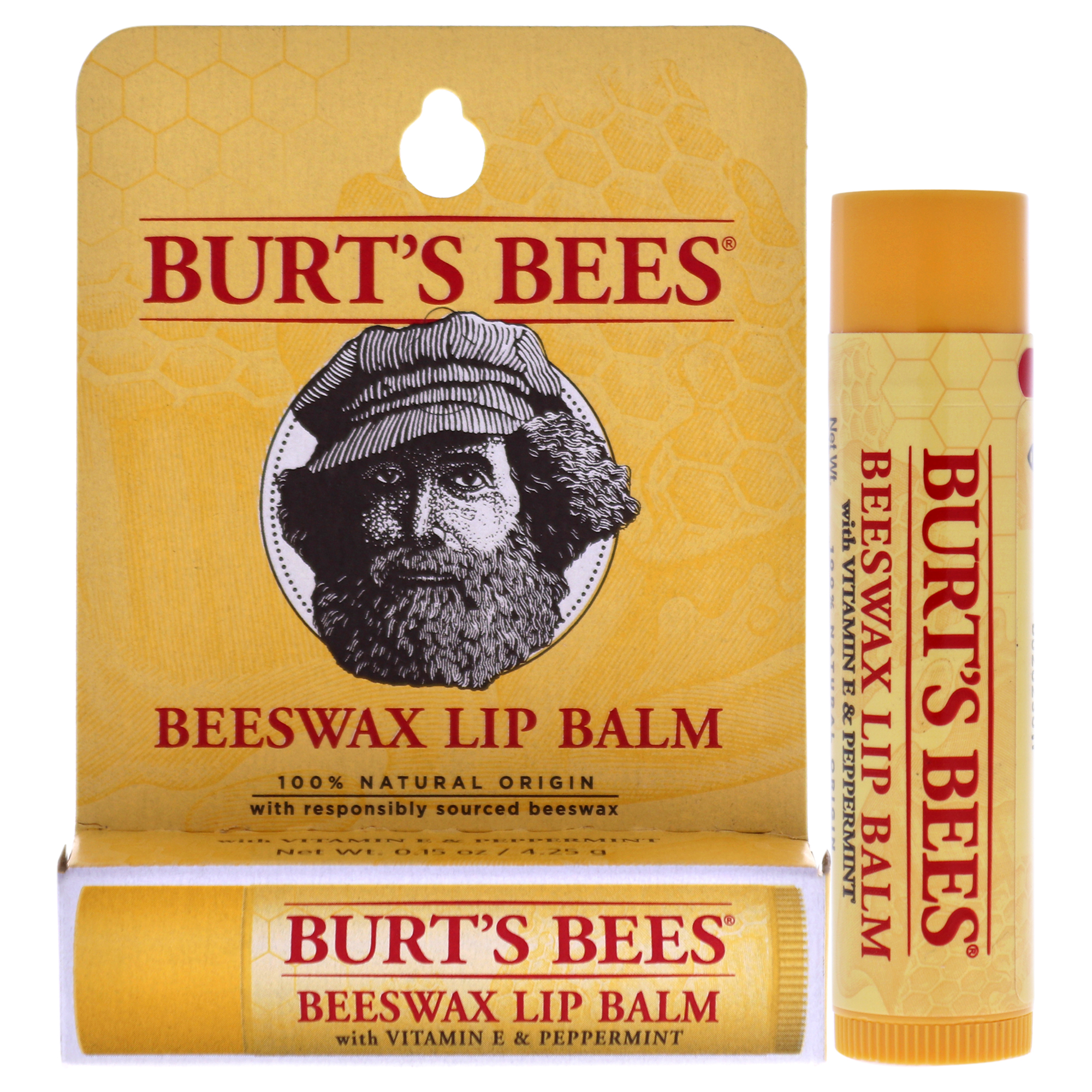 Bálsamo Labial Burts Bees Cera De Abejas Con Vitamina E Y Aceite De Menta - Venta Internacional