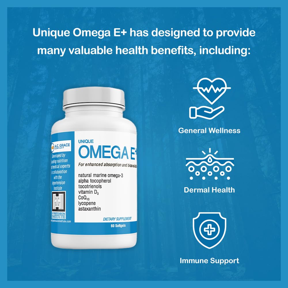 Foto 4 | Suplemento De Aceite De Pescado Omega E+ De A.c. Grace Company 60 Cápsulas Blandas - Venta Internacional.