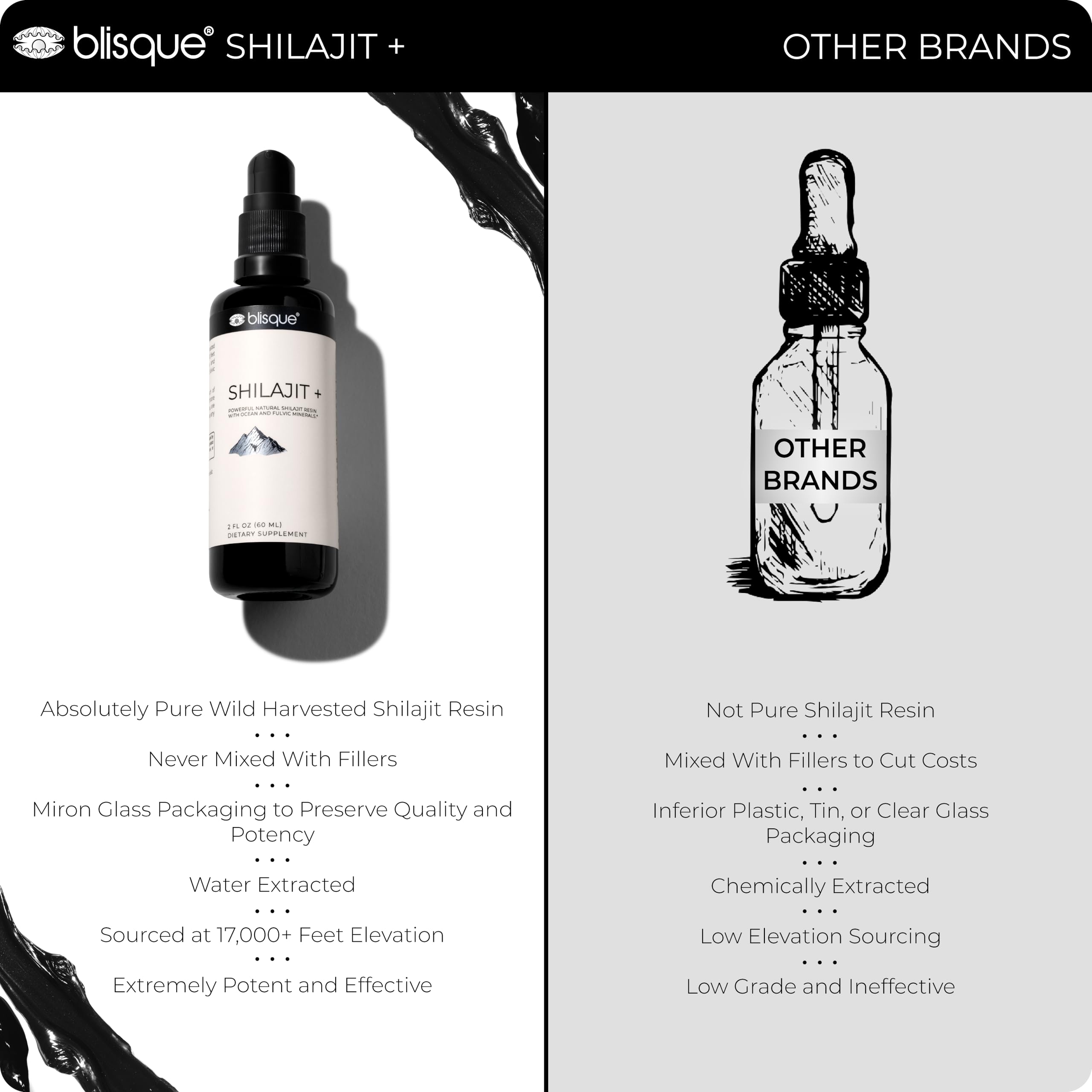 Foto 6 pulgar | Resina Mineral Drops Blisque De Shilajit Del Himalaya, 60 Ml, Con Fulvi - Venta Internacional.