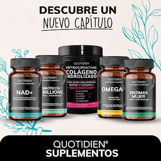 Foto 7 | Suplemento Alimenticio Nicotinamida Ribosa Trans Reveratrol Acido Alfalipoico Quercentina Extracto Quotidien 60 Cápsula
