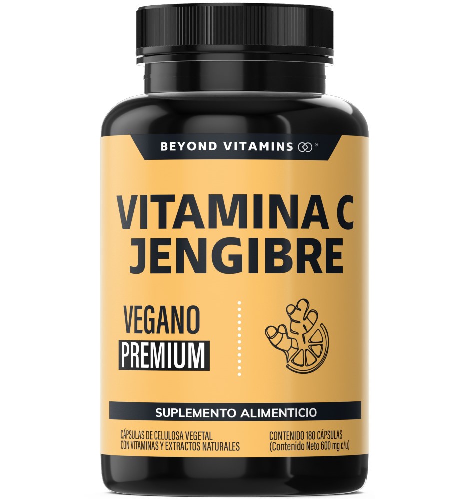 Foto 2 pulgar | Suplemento Alimenticio Vitamina C Jengibre Equinácea Ajo Orégano Zinc Y Vitamina D3 Beyond Vitamins 180 Cápsulas