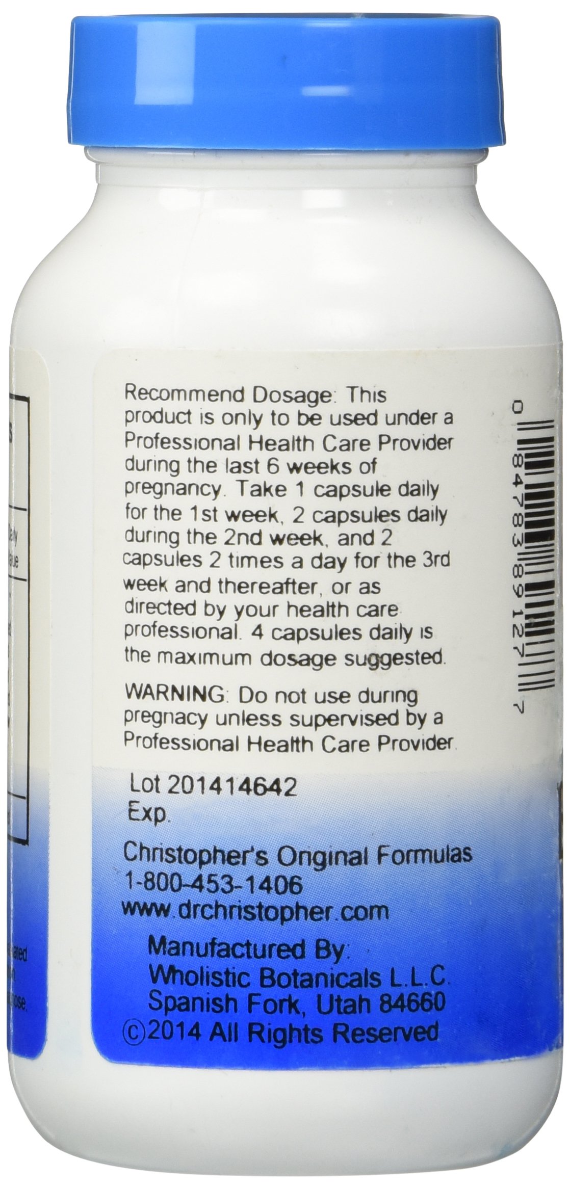 Foto 3 pulgar | Suplemento Christopher's Original Formulas Birth-prep, 100 Unidades - Venta Internacional.
