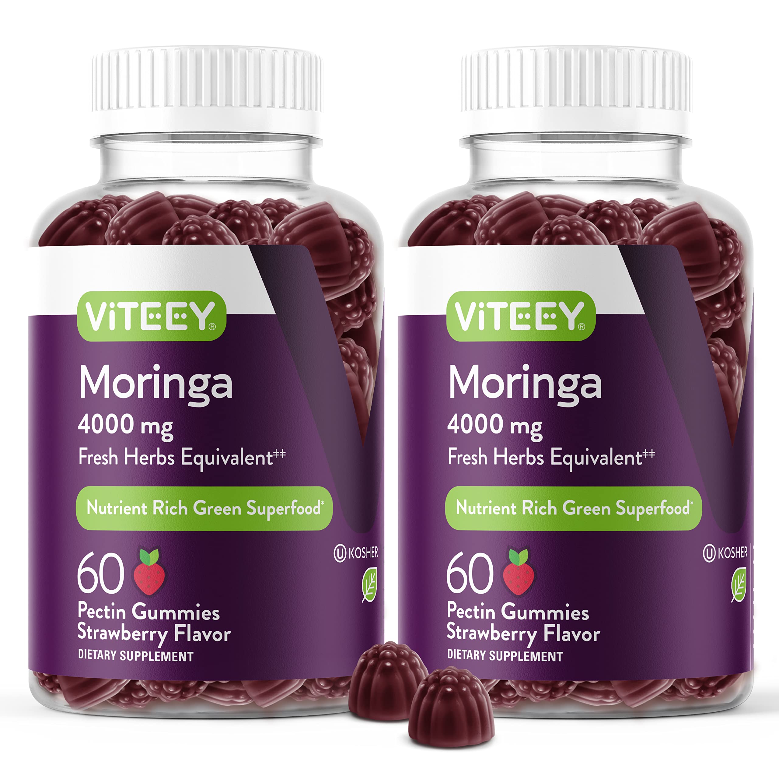 Foto 2 pulgar | Gummies Viteey Extracto De Hoja De Moringa 4000 Mg Para Apoyar El Sistema Inmunológico - Venta Internacional.