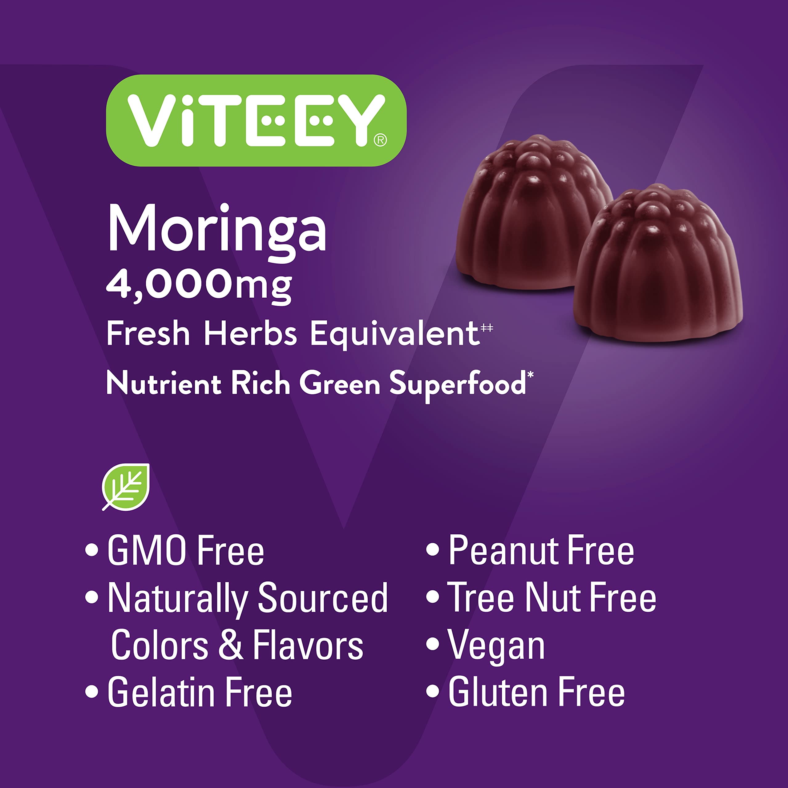 Foto 6 pulgar | Gummies Viteey Extracto De Hoja De Moringa 4000 Mg Para Apoyar El Sistema Inmunológico - Venta Internacional.