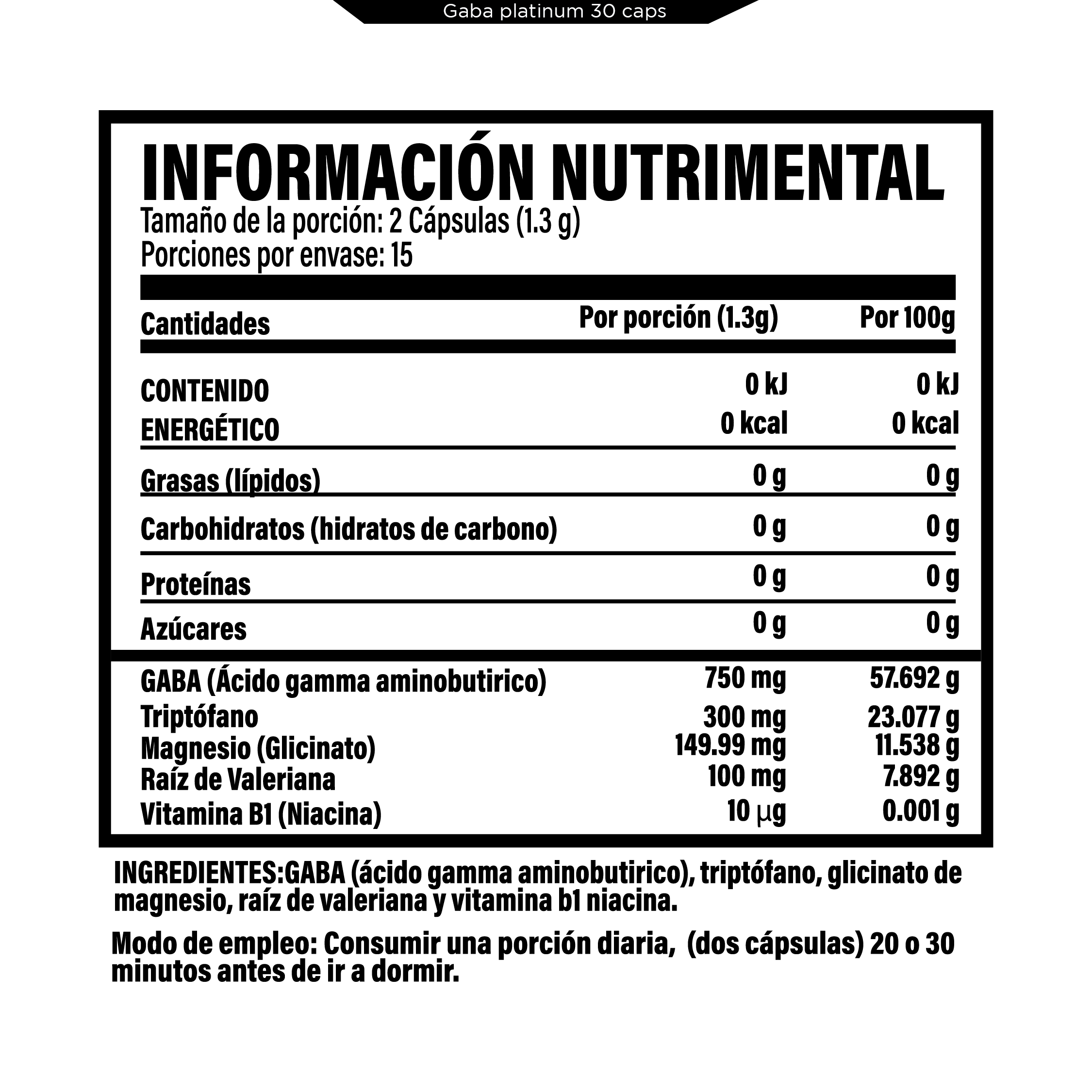 Foto 3 pulgar | Gaba Platinum 4 En 1 Testrol 30 Caps