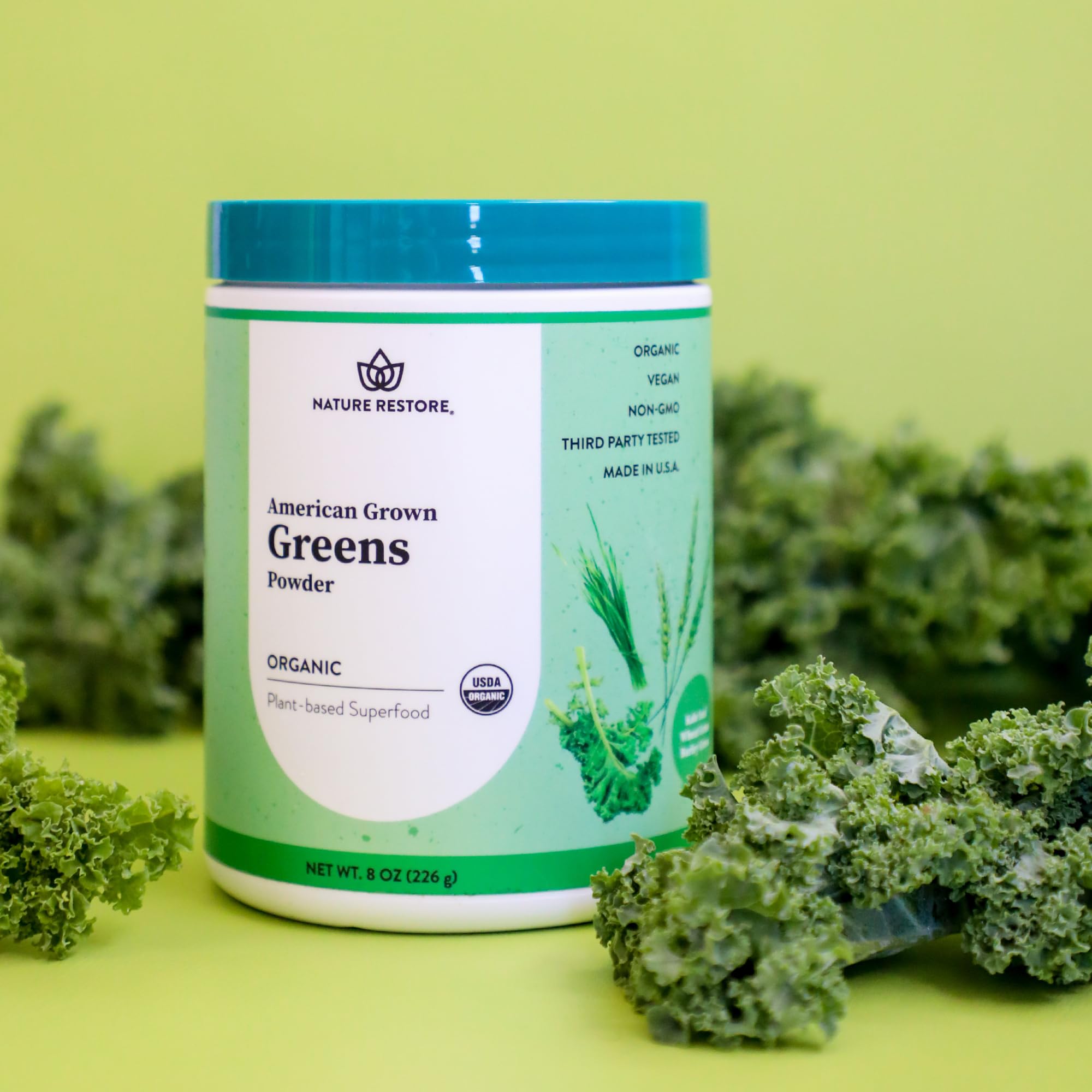 Foto 3 pulgar | Superalimento En Polvo Nature Restore Greens, 240 Ml, Orgánico, Ee. Uu. - Venta Internacional.